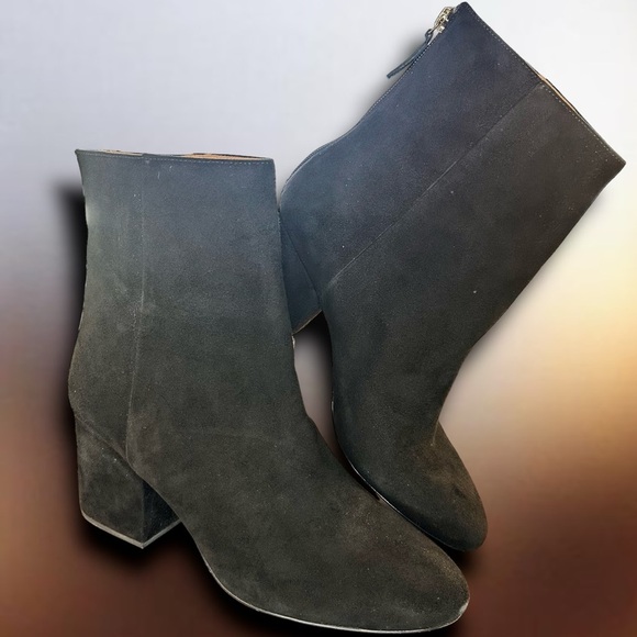 J. Crew Black Suede 'Sadie' Ankle Boots Size 9.5 ASO Duchess Meghan Markle - Picture 7 of 16